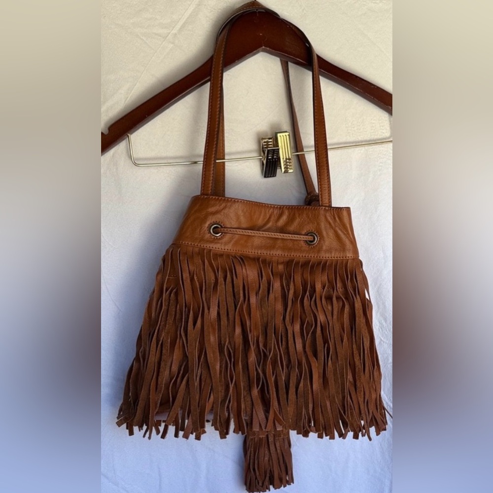 Frye Fringe Leather Shoulder Bag - Picture 9 of 15